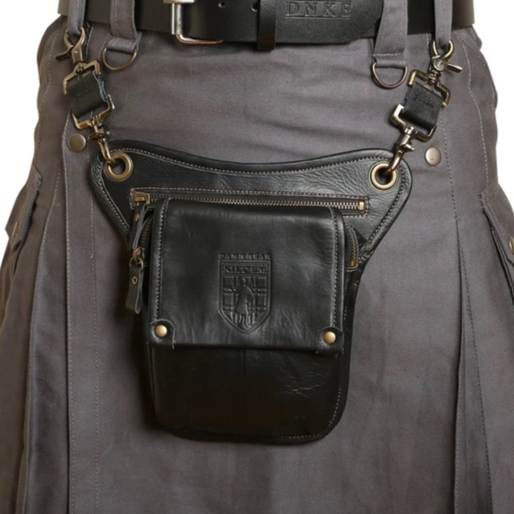 Celtic Kilt Sporran - NIB - 100% Cowhide